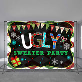 Aperturee - Ugly Sweater Party Merry Christmas Holiday Backdrop